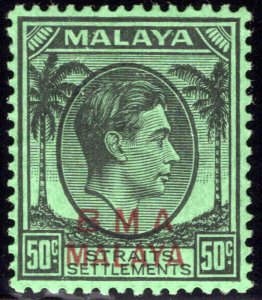 249 BMA Malaya, Straits Settlements, 50c, MLHOG