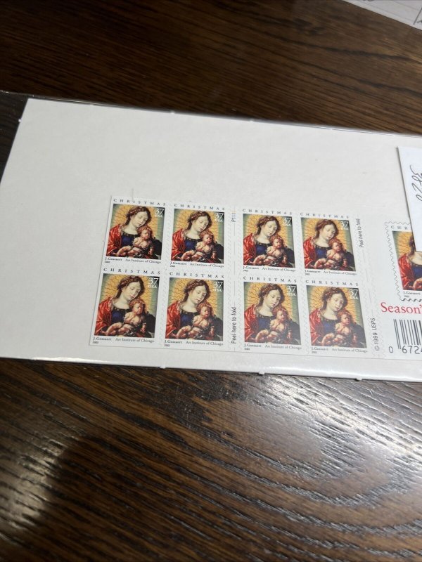 SCOTT #3820a..MADONNA BY J. GOSSAERT..BOOKLET..PANE OF 20 (37c) STAMPS-NIP-2003