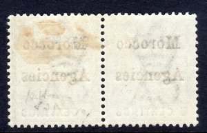 MOROCCO AGENCIES -  1903-5 - sg 17c - Hyphen between  n-c  in pair -  