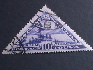 ​TANNU TUVA-1935-SC#57-SCENE OF YENISEI RIVER CTO -VERY FINE-   HARD TO FIND