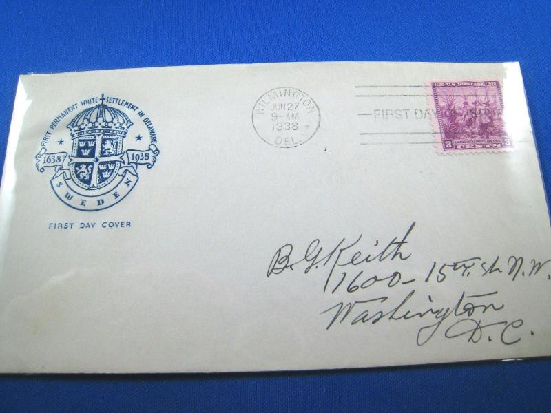 U.S. FDC - SCOTT # 836 - SWEDEN