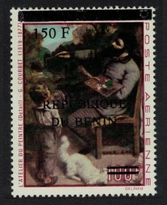 Benin 'The Painter's Studio' Painting by G. Courbet Ovpt 150F/100F 1996 MNH