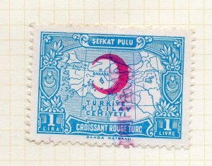 Turkey Crescent Issue Optd 1934/35 Issue Fine Used 1L. NW-270706