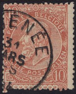 Belgium - 1893 - Scott #65 - used - King Leopold