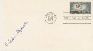 US 1963 1239 FDC Dr. D. Carleton Gajdusek Signature, Nobel Prize