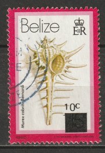 Belize 1979 Sc 423 used (wide overprint square)