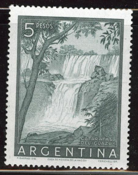 Argentina Scott 639a MNH** Waterfall stamp perf 13.5 CV$10