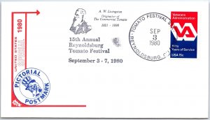 US SPECIAL EVENT COVER 15th ANNUAL TOMATO FESTIVAL AT REYNOLDSBURG OHIO 1980-B