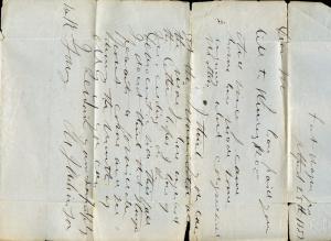 Stati Uniti Ft. Wayne, in 4/25/1857 Cmplt Piegato Lettera a Goshen, in 3c