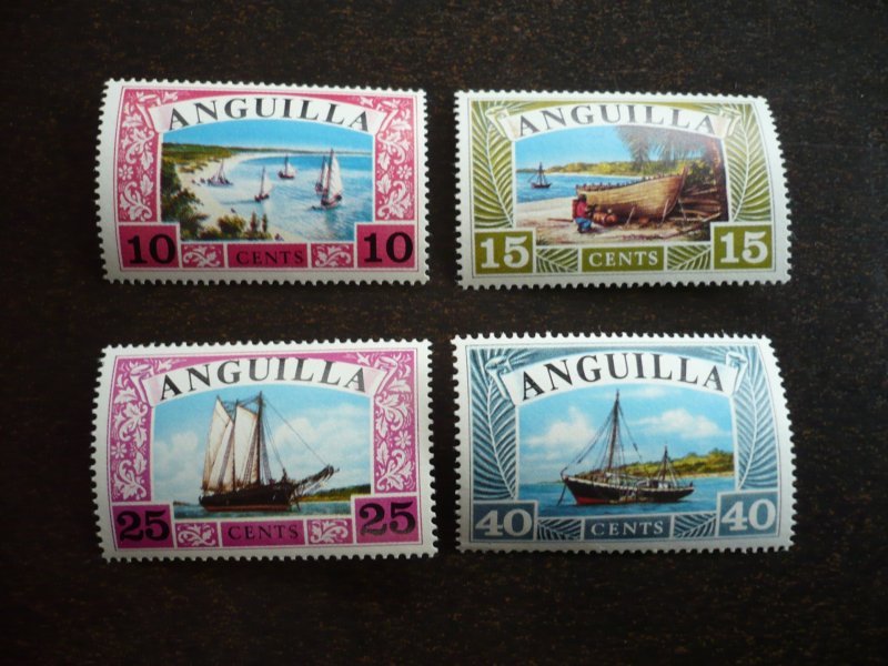 Stamps - Anguilla - Scott# 32-35 - Mint Never Hinged Set of 4 Stamps