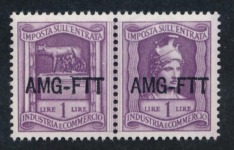 UNITED STATES (US) TRIESTE AMG IC58 MINT NH SE-SETANT PAIR, REVENUE