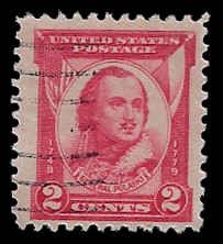 U.S. #690 Used; 2c General Pulaski (1931)
