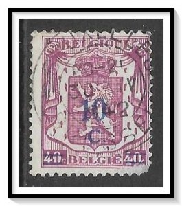 Belgium #313 Coat Of Arms Surcharged Used