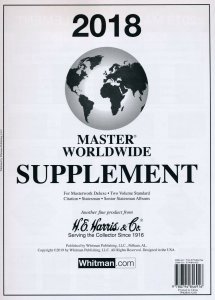 H E Harris Master World Stamp Album Supplement 2018 ( HE Master World 2018 )