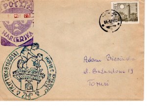 Poland 1969 Scout cover and rubber stamps