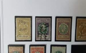 South australia  stamps duty  1902/04 used and mint