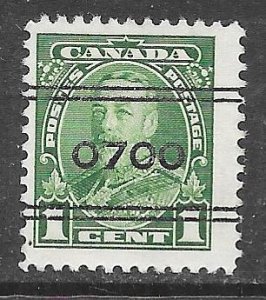 Canada 217xx: 1c George V, precancel, used, VF