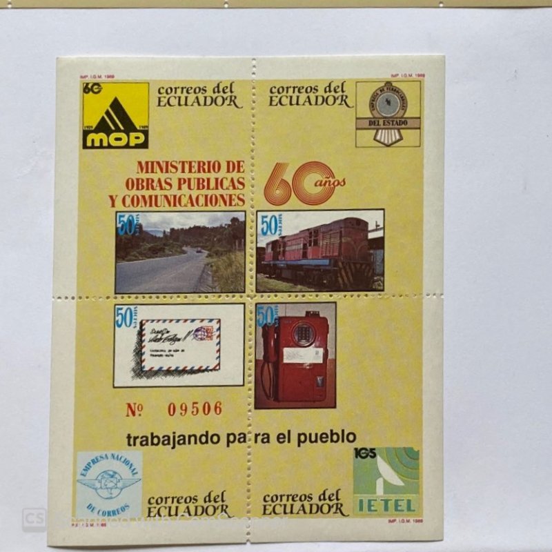 SOUV SHEET MIS=NISTRO DE OBRAS PUBLICAS …, PUBLIC WORKS IN ECUADOR 