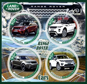 Stamps. Cars. Range Rover  2019 year 1+1 sheets perforated