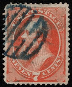 US #160 SCV $120.00 VF/XF used, large stamp, fresh color,  7c Stanton,  a sup...