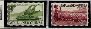 Papua New Guinea Sc 131, 134 MNH of 1952