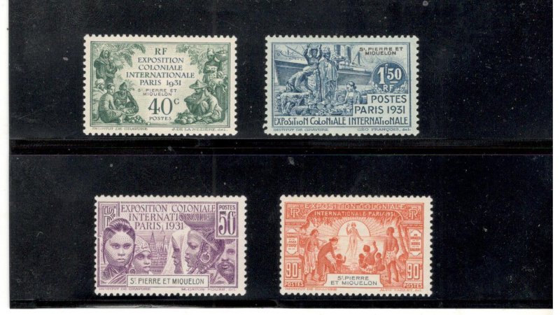 ST PIERRE & MIQUELON SCOTT# 132-135, MH COMPLETE SET