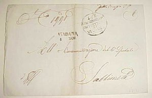 ITALY  AUSTRIA LV  VIADANA 1848   STAMPLESS