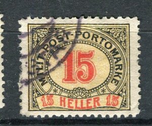 BOSNIA; 1901 early Postage Due issue fine used 15h. value