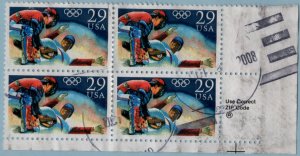 Scott 2619 Olympic Baseball  - Used Block