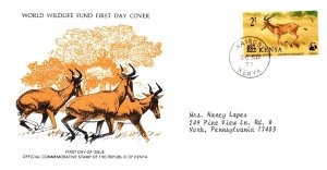 Worldwide First Day Cover, World Life Fund, Kenya Uganda & Tanganyika