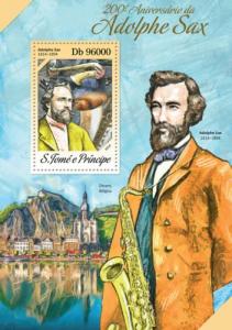 SAO TOME E PRINCIPE 2014 SHEET ADOLPHE SAX st14205b