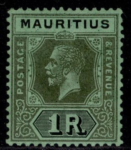 MAURITIUS GV SG238, 1r black/emerald, M MINT.