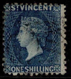 ST. VINCENT QV SG13, 1s indigo, FINE USED. Cat £90.