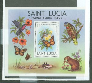 St. Lucia #542  Souvenir Sheet