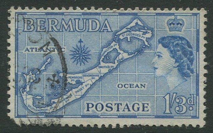 Bermuda #157 KGVI Used  Scott CV. $0.60