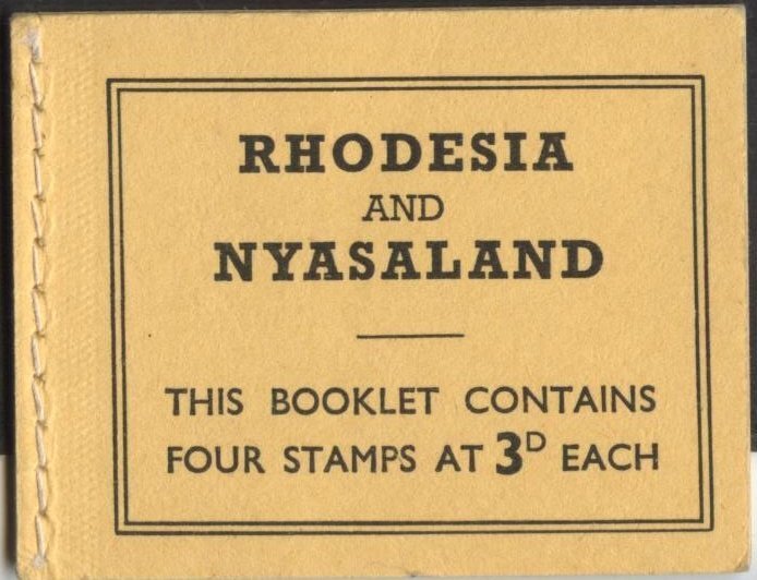 Rhodesia & Nyasaland 162 (mnh full booklet of 4) 3p Rhodes’ grave (1963)