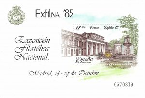 Spain 1985 Sc 2452 Mini Souvenir Sheet MNH OG Espana Madrid Exfilna Prado