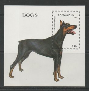 Thematic Stamps Animals - TANZANIA 1993 DOGS MS1688 mint