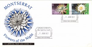 Montserrat, Worldwide First Day Cover, Flowers