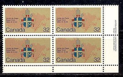 Canada #B2 M/S, #934iv, #1030 x2 Plate Blocks Mint VF NH