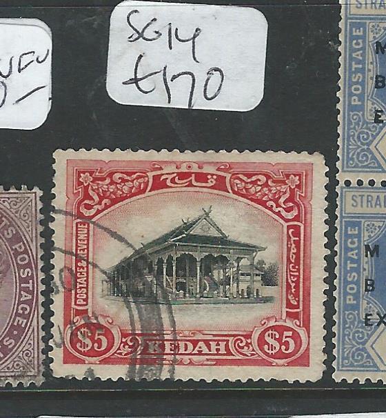 MALAYA KEDAH  (P2907B) $5.00 SG14  VFU