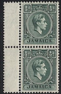 JAMAICA 1938 Scott 1116  1/2d KGVI Mint NH Pair VF