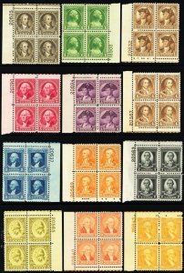 704-15, Mint NH F-VF Set of Plate Blocks * Stuart Katz