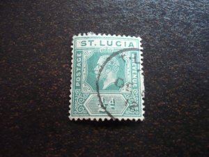 Stamps - St. Lucia - Scott# 64 - Used Part Set of 1 Stamp
