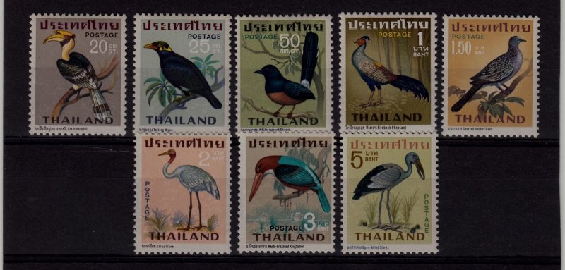 Thailand Sc 469-76 NH issue of 1969 - Birds