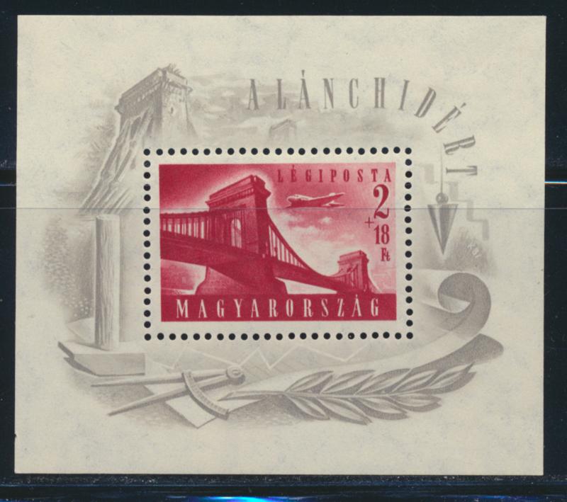 HUNGARY 1948 CHAIN BRIDGE BUDAPEST SCOTT CB1D $120