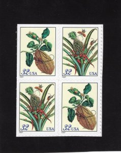 3126-3129 Merian Botanical Prints, MNH blk/4