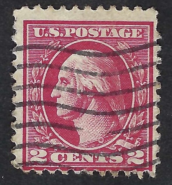 United States #527 2¢ George Washington, Type V.  Carmine. Perf. 11. VG. Used.