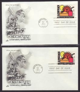 US 1723-1724 Energy S/2 Artcraft U/A FDC