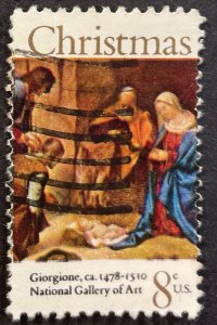 US #1444 Used F/VF 8c Christmas - Giorgione 1971 [G6.6.4]